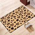 thumbnail image 2 of DouZhe Heart Leopard Print Camouflage Rugs Doormat, Non-Slip Machine Washable Carpets Floor Door Mat , 36" x 24", 2 of 7