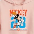 thumbnail image 3 of Disney - Mickey Jump Shot - Juniors Cropped Pullover Hoodie, 3 of 5