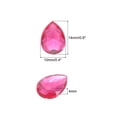 thumbnail image 2 of Uxcell 100Pcs Gemas Acrílicas de Gota de Lágrima de Fondo Plano 10x14mm Rhinestones Rosa, 2 of 4