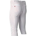 thumbnail image 3 of Easton Men's Rival+ Pinstripe Knicker Baseball Pants White/Scarlet S, 3 of 5