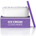 thumbnail image 1 of Recipiente para helado BALCI de 2 litros con tapas de silicona y cuchara, color morado, 1 of 7