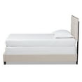 thumbnail image 3 of Baxton Studio Ansa Modern and Contemporary Beige Fabric Upholstered Twin Size Bed, 3 of 8