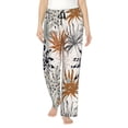 thumbnail image 1 of Balery Tropical Leaves Pantalones de pijama para mujer, pijamas ultraligeros, pantalones de estar por casa-X-Large, 1 of 6