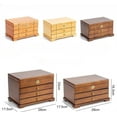 thumbnail image 2 of Wood Jewelry Box Drawer Ring Necklace Earrings Jewelry Boxes Small Organizer Bangles Tray Display, 2 of 7