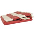 thumbnail image 3 of Contemporary Home Living 17" Red and White Striped Pattern Medium Rectangular Basket, 3 of 7