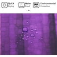 thumbnail image 4 of Small Stall Shower Curtain 36 x 72, Narrow Half Purple Shower Curtains for Bathroom, Neon Purple Ombre Abstract Modern Elegant Striped Art Bath Waterproof Fabric for Shower Curtain Liner, 4 of 6