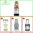 thumbnail image 5 of 2 Pack 16 oz Tall Cup Replacement Part for Magic Bullet MB1001 250W Blenders, 5 of 5