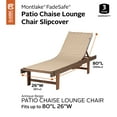 thumbnail image 5 of Classic Accessories 56-009-050301-RT Montlake Patio Chaise Lounge Slip Cover Beige, 5 of 8
