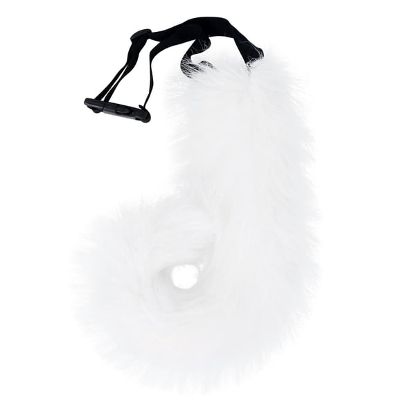 Anime Furry Dog Fox Tail Costume Accessory,Halloween Flexible Plush Fursuit Animal Theme Dog Fox Wolf Tails Outfit