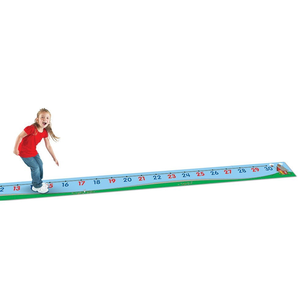 Learning Resources 0-30 Number Line Floor Mat, Math Manipulatives, Ages 5+, LER0935