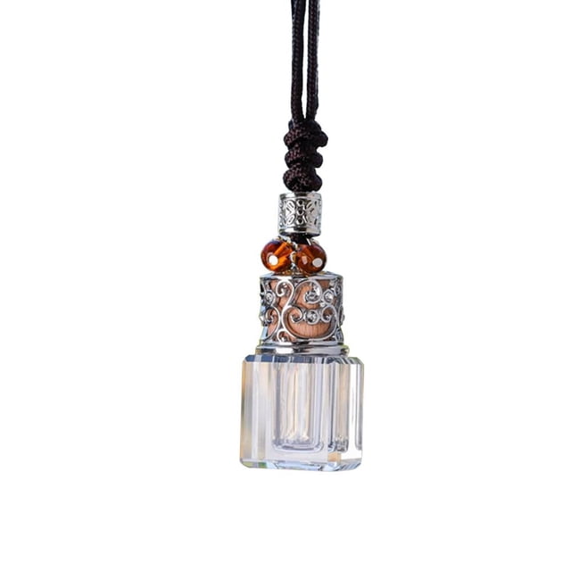 Feltree Perfume Pendant Car Aromatherapy Empty Bottle Rearview Mirror Pendant Interior Decoration Crystal Perfume Bottle