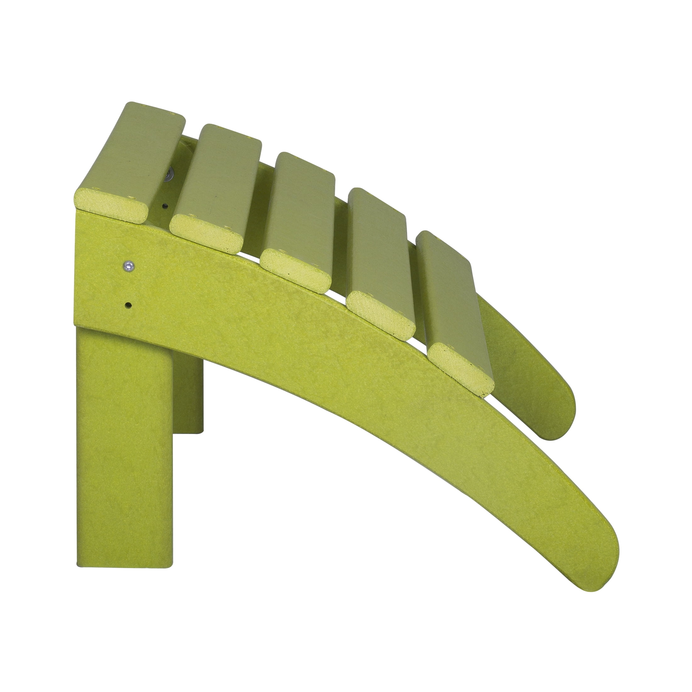 Garden Plastic Outdoor Adirondack Footrest Ottoman, Lime