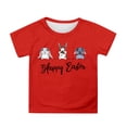 thumbnail image 3 of Girls Summer Tops Size 8 Graphic Short Sleeve Blouse Tops Relaxed Fit Shirts for Girls Back To School Holiday Summer Blouse for Girls, 3 of 5