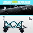 thumbnail image 6 of E-Western Foldable Heavy Duty Beach Wagon Cart - 400LBS All-Terrain Garden & Outdoor Utility Cart with Extended Tailgate, Compact & Waterproof Steel Frame, 6 of 14