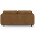thumbnail image 6 of Morrison 72 inch Wide Mid-Century Modern Sofa in Caramel Brown Top Grain Genuine Leather, 6 of 13