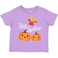 thumbnail image 3 of Inktastic Big Sister Pumpkins with Fall Leaves Girls Toddler T-Shirt, 3 of 5