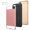 thumbnail image 2 of BLU Studio Selfie 3 Case, SOGA Shockproof Absorption Anti-Scratch Brush Texture Slim Armor Protector Cover Compatible for BLU Studio Selfie 3 G110Q Hybrid - Rose Gold, 2 of 5