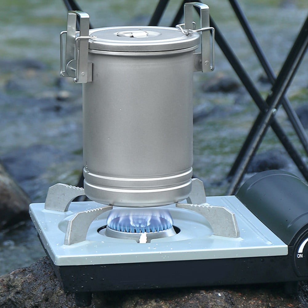 Serves 3 Camping Rice Cooker Cooking Pot With Handle Portable