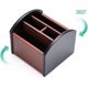 thumbnail image 3 of Soporte de Control remoto Rojo Verde Organizador de Escritorio de madera con 4 compartimentos Cocina Decoración y Otros, 3 of 4