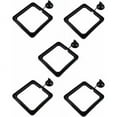 thumbnail image 1 of y UrbanMingle 5PCS Aquarium Fish Feeding Ring Floating Food Feeder, Square Shape, Black, 1 of 5