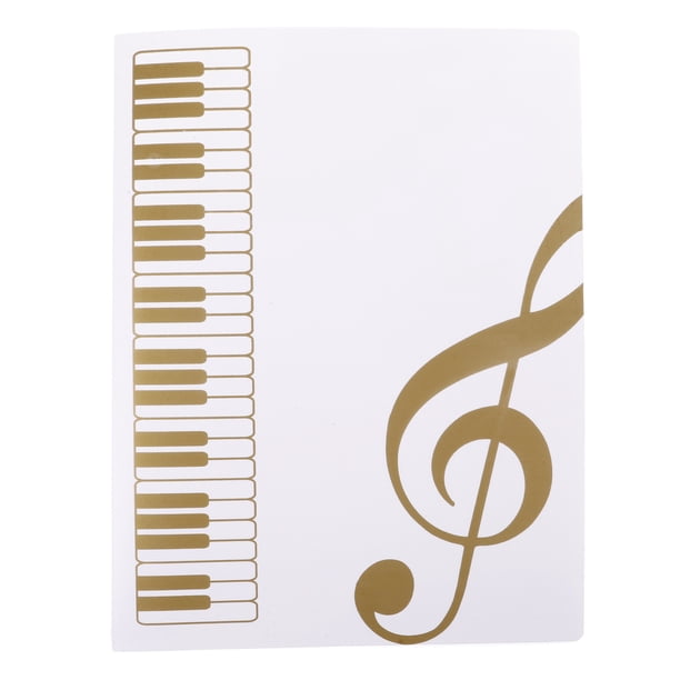 Carpeta de música portátil Carpeta de archivos A4 de uso diario Carpeta de archivos transparente Carpeta de almacenamiento de oficina