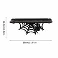 thumbnail image 3 of Gothic Spiderweb Floating Shelf, Wooden Wall Mounted Storage Rack for Bedroom Decor, Black Witchy Goth Decor Display Shelf, Halloween Decorations for Living Room, 3 of 7