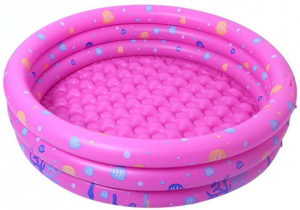 Baby Inflatable Folding Paddling Pool,Thicker Durable Round Family Baby Bath Swimming Pool for