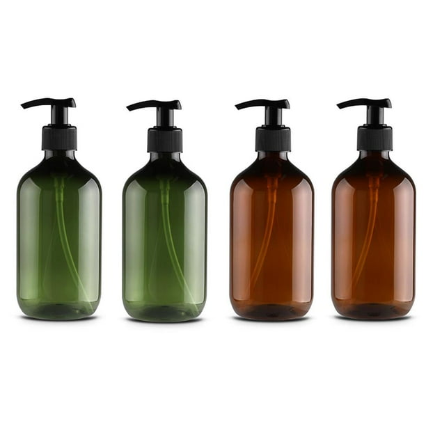Advancent Dispensador de jabón, botellas con bomba de presión, botella de champú tipo empuje, desinfectante verde para dispensar gel de baño, juego de Juegos de accesorios de baño Numero 3 Advancent HA042823-03