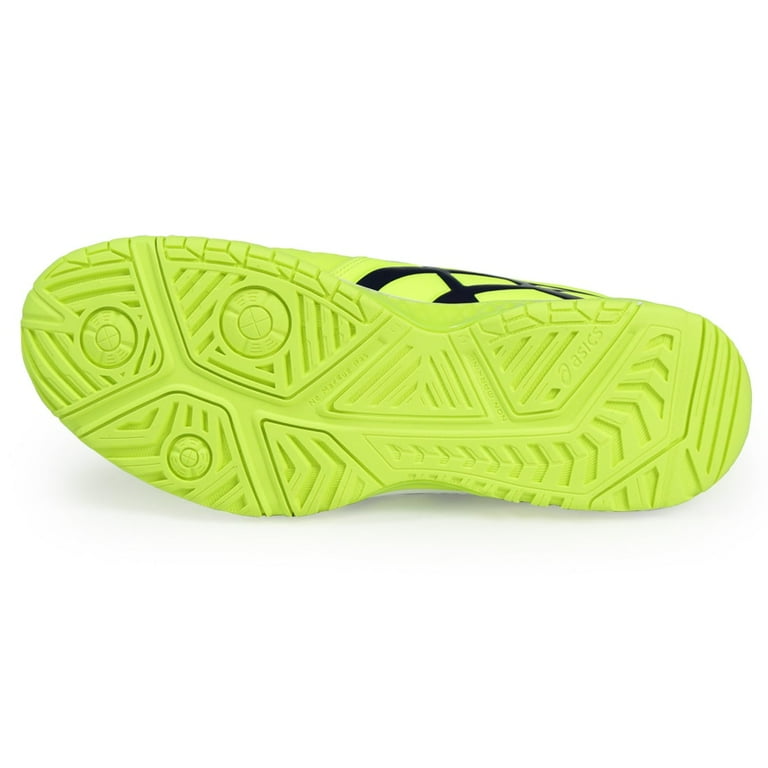Men s Gel Resolution 7 Tennis Shoes Safety Yellow and Indigo Blue