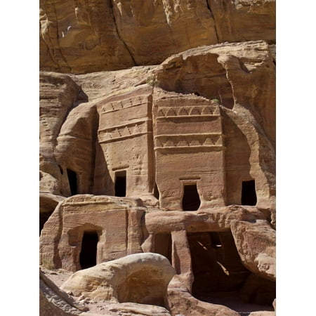 Nabatean Tombs, Petra, Unesco World Heritage Site, Jordan, Middle East Print Wall Art By Sergio