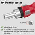 Tonsiki 1/4" Bit Driver Screwdriver Bit Holder,Ratcheting