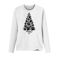 thumbnail image 4 of ICHUANYI Women's Sweatshirts Print Crew Neck Pullover Long Sleeve Casual Shirts Valentine's Day Christmas Dog Paw Heart Print Blouse Top, 4 of 4