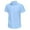 Light Blue, variant on lmcalzta Mens Short Sleeve Dress Shirts Wrinkle Free Solid Casual Button down Shirts with Pockets