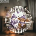 thumbnail image 4 of 2D Flat, Adorable Snowman and Highland Cow Wind Chime No Electricity Needed, Easy to Hang, 2D Effect, Perfect for Garden and Patio Decor, Ideal Home Outdoor Gift, Winter Wonderland Decoration 10*10in, 4 of 10