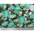 thumbnail image 2 of Soimoi Rayon Crepe Fabric Fish Ocean Printed Craft Fabric by The Yard 46 Inch Wide, 2 of 2