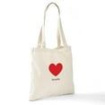 thumbnail image 6 of CafePress - Noelle Big Heart Tote Bag - Unisex Canvas Tote Bag, Beige, 1-Piece, 6 of 6