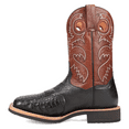thumbnail image 3 of Dan Post Boots Mens Egan  Embroidered Square Toe Pull On Cowboy  Mid Calf D, 3 of 5