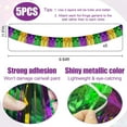 thumbnail image 6 of Mardi Gras Banners Party Decorations Purple Green Gold Metallic Tinsel Streamers Fringe Backdrop Banner Mardi Gras Accessories for Parade Floats Party Supplies 49.2ft Design2, 6 of 7