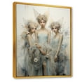 thumbnail image 2 of Designart "Minimalist Fantasy Realms" Fairies Floater Framed Wall Art Living Room, 2 of 5