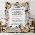thumbnail image 1 of 3D Printed Flannel Blanket Air Conditioner Blanket Sofa Blanket Gift Blanket Butterfly Style, 1 of 1