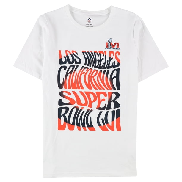 Camiseta gráfica NFL Boys Los Angeles Super Bowl LVI, blanca, L (14-16)
