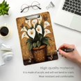 thumbnail image 3 of FORMRS Acrylic Clipboard with Low Profile Clip Standard A4 Letter Size, 12.5" x 9", White Calla Butterfly, 3 of 8