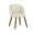 Beige, variant on Dycanpo Upholstered Dining Chairs Set of 4, Wooden Dining Side Chairs with Curved Backrest & Individual Back Cushion, Linen-Fabric