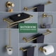 thumbnail image 3 of Brushed Gold Bathroom Accessories Towel Bar Bath Robe Hook Brass Knurled Bathroom Hardware Set Shelf for Towels Paper Tissue Hol My Lux Decor Round, 3 of 26