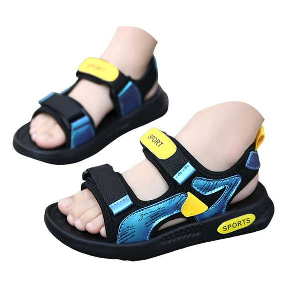 Mepaouo Kids Sandals Boys Girls Lightweight Non Slip Athletic Sandals Hiking Walking Beach Water Shoes