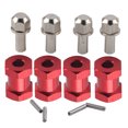 thumbnail image 4 of Car Accessories, Wheel Hub Adaptor, Professional Red Hub Hex Adaptor, For  Hsp Redcat Remote Control Crawler For 5Mm Hexes Hubs, 4 of 8