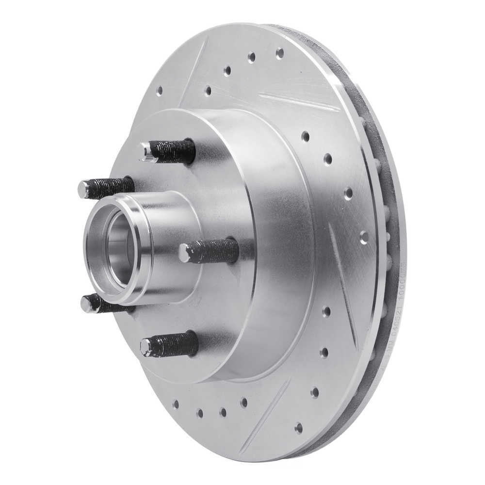 Dynamic Friction Company 631-54110L DFC Brake Rotor - Drilled And Slotted - Silver