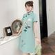 thumbnail image 5 of Vestido con estampado retro de estilo nacional mejorado de talla grande, nuevo diseño de moda suelto de verano, cheongsam joven, 5 of 5