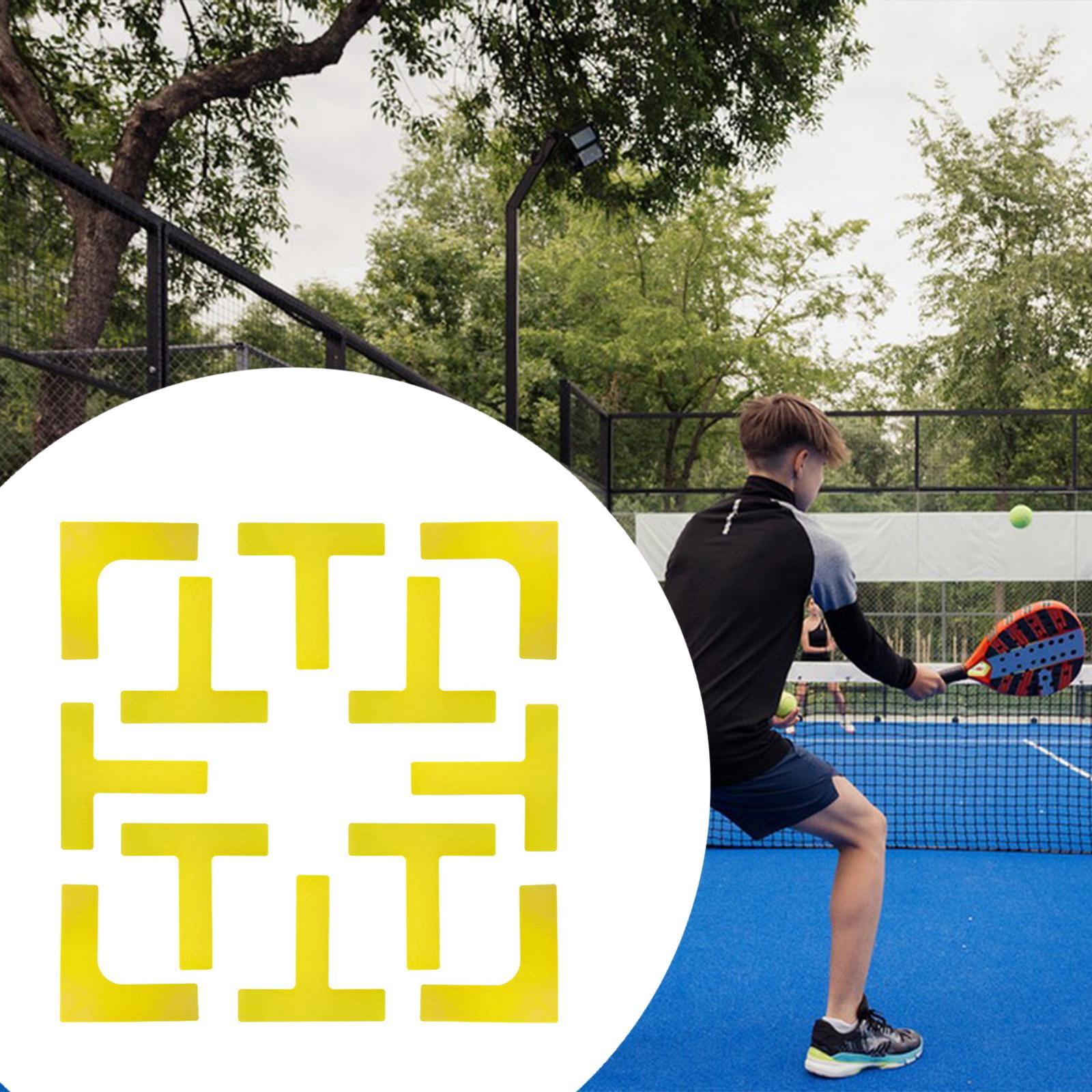 QccHieUs Pickleball Court Marker Kit Court Lines Marker Lawn Park Training Gift Equipment Yellow