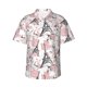 thumbnail image 1 of Fotbe Paris Camisa Hawaiana para Hombre Unisex – Camisa Casual de Verano con Botones de Manga Corta de Algodón y Lino,X-Large, 1 of 7